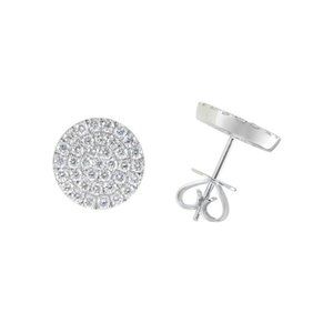 Earrings in white gold set with Diamonds